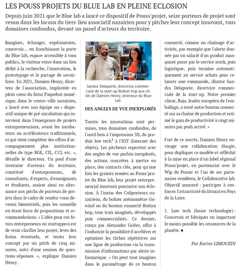 Les Pouss’Projet, le résultat d’un partenariat réussi